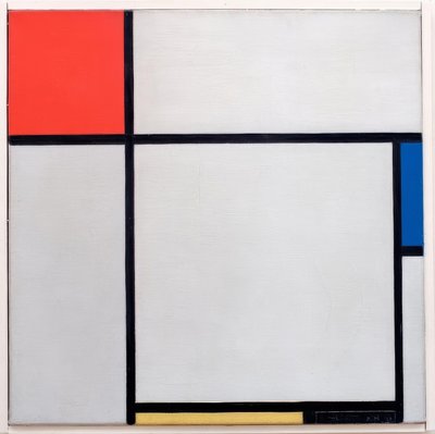 Komposition; Komposition mit Rot, Blau Gelb und Schwarz von Piet Mondrian